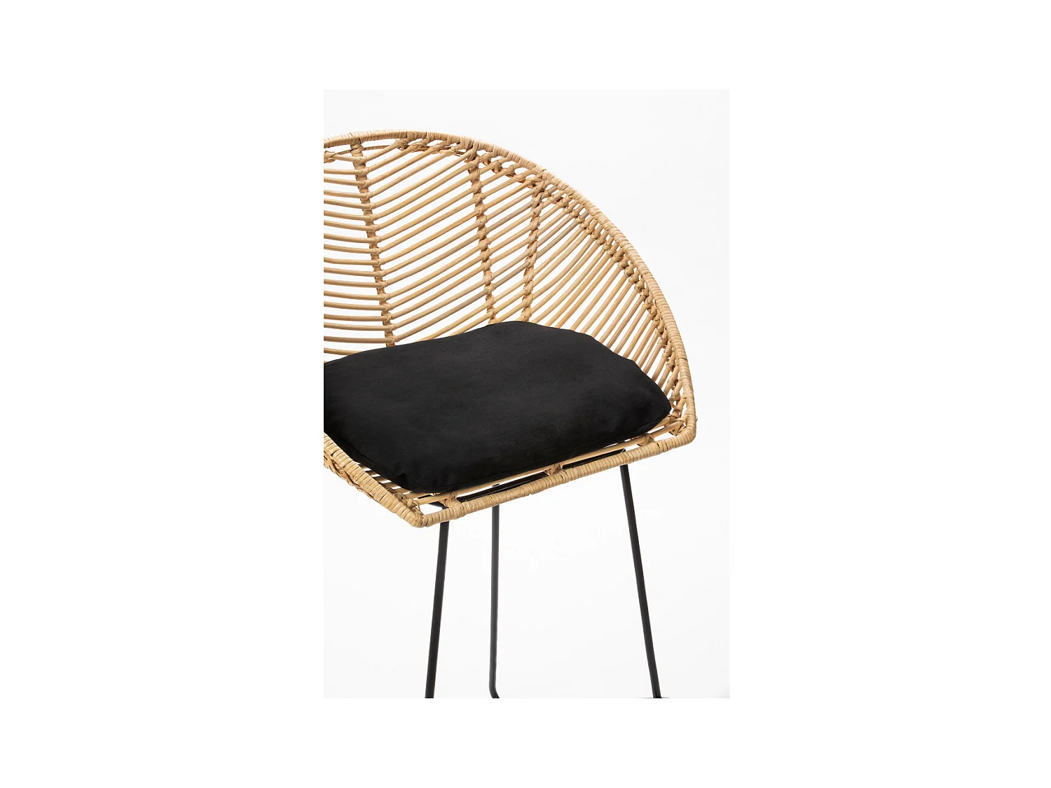 Naulu - Tabouret de bar en rotin 76cm - Naturel