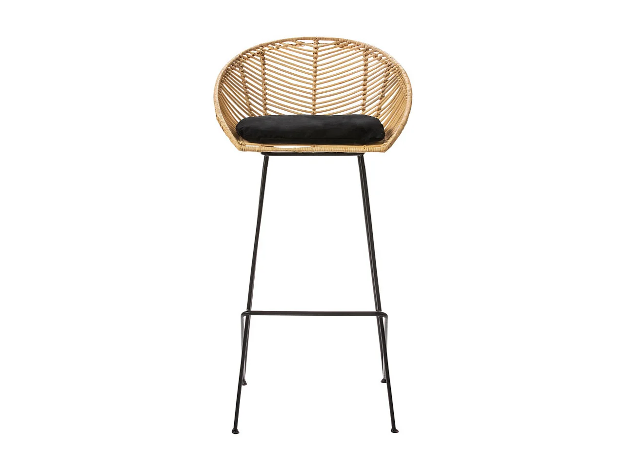 Naulu - Tabouret de bar en rotin 76cm - Naturel