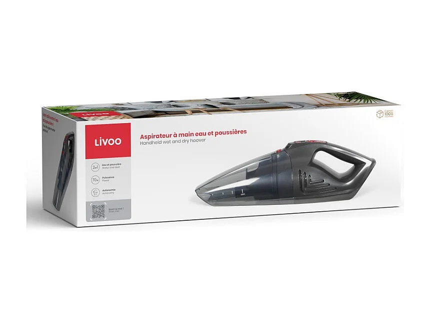 Livoo Aspirateur à main 70w - DOH137R