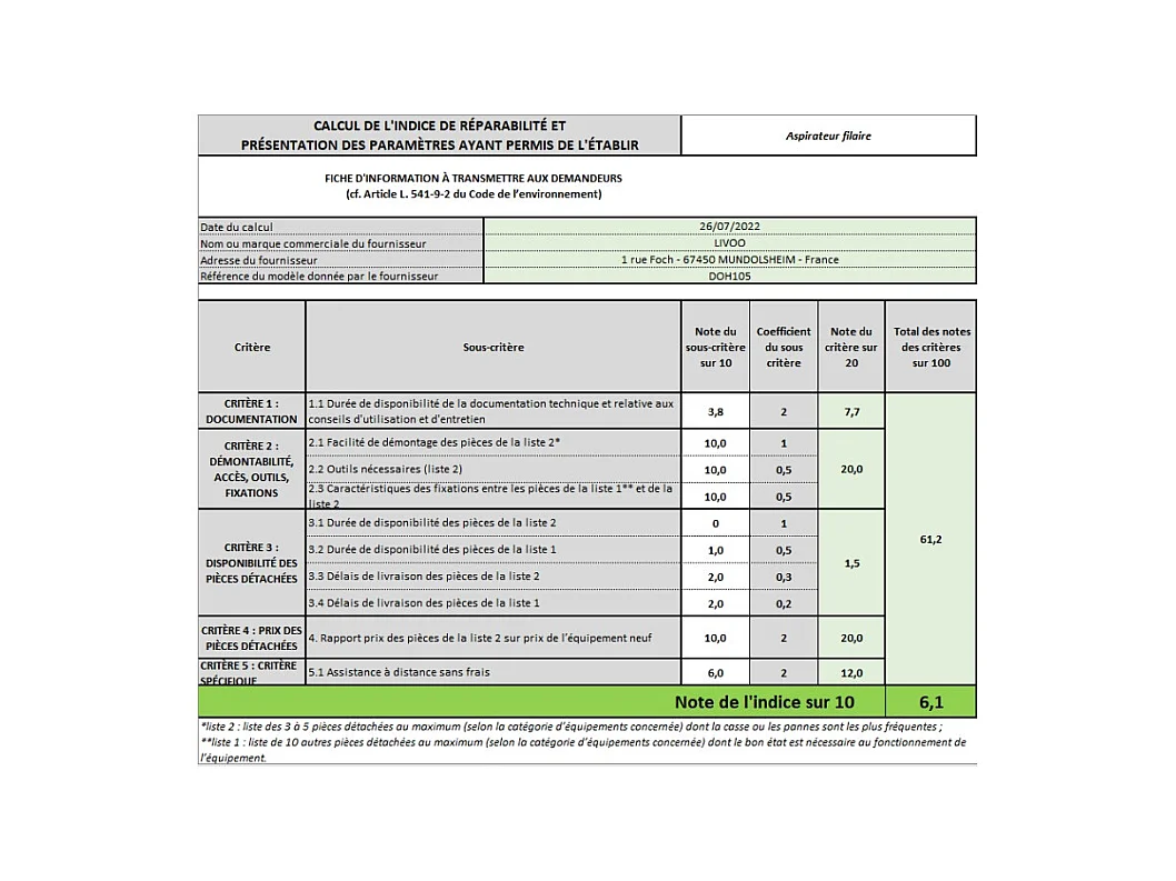 Livoo Aspirateur sans sac aada 78db noir/rouge - doh105r