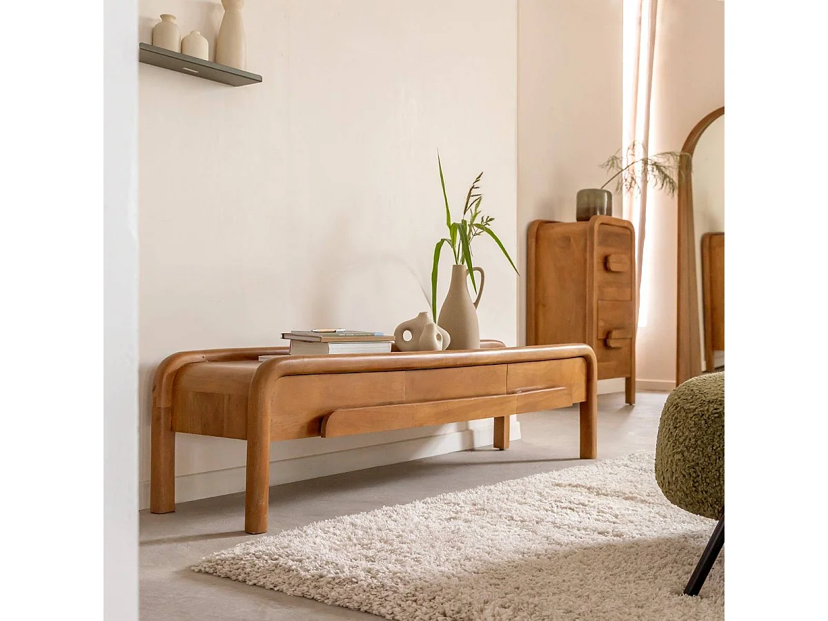 Meuble TV en bois de manguier Féodor