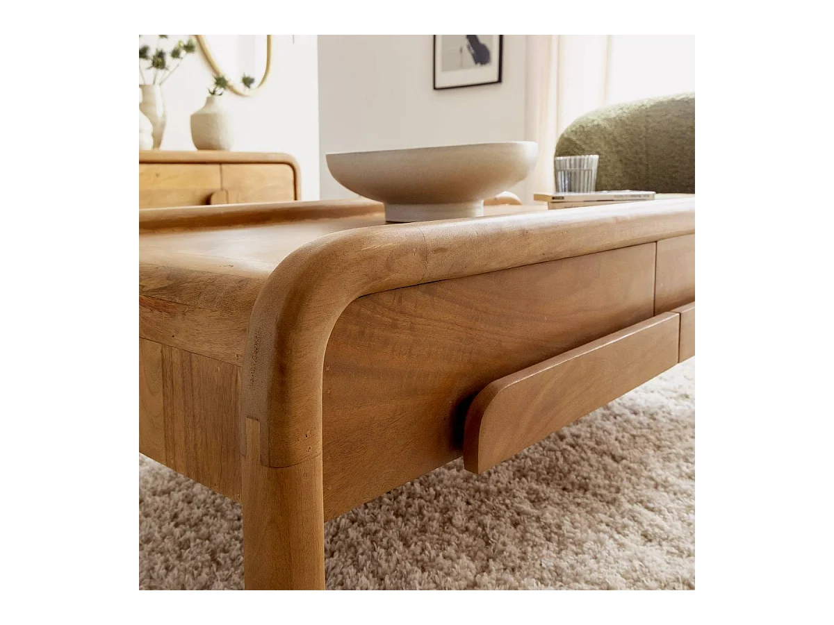 Table basse en bois de manguier Féodor