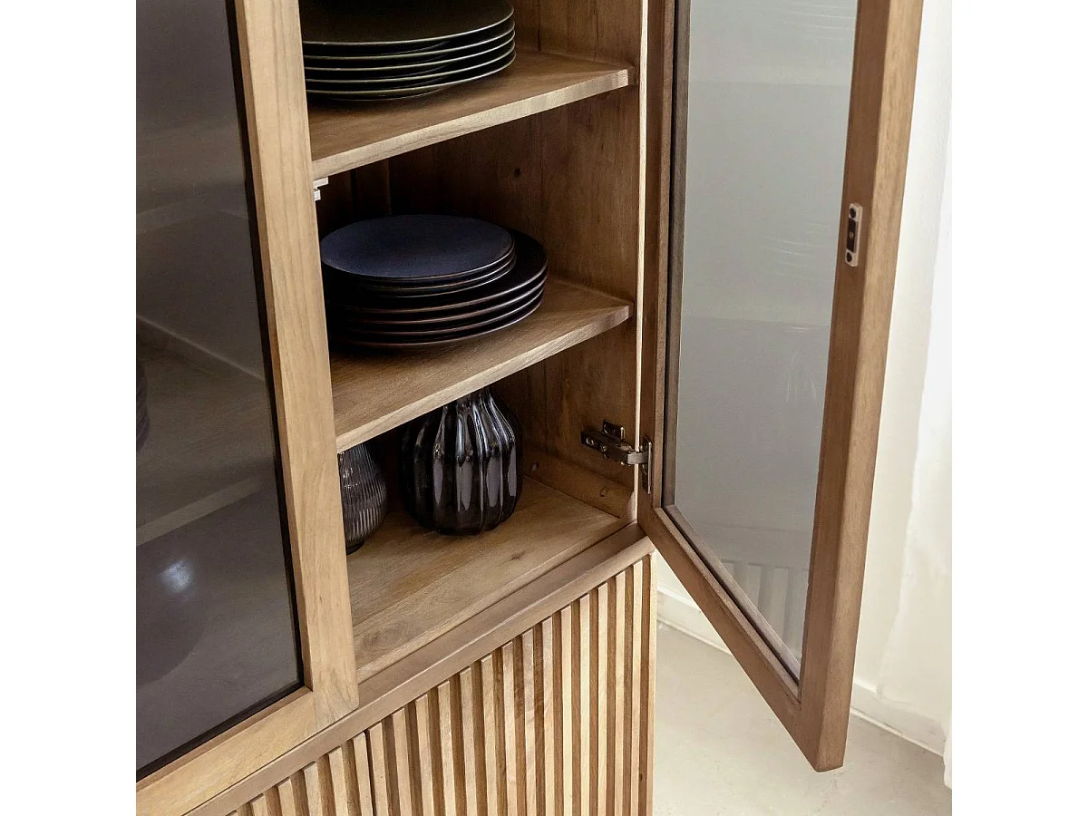 Vitrine en bois de manguier Betty