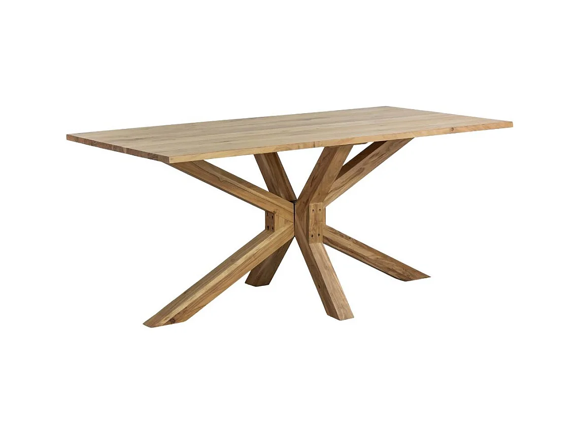 Table à manger rectangulaire en bois d'acacia Izel
