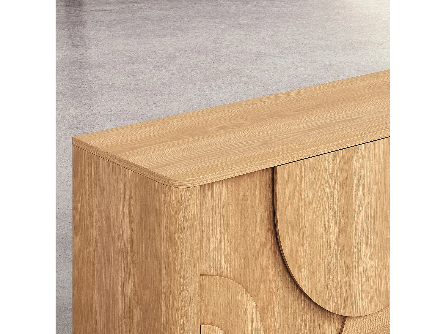 Habitat - Buffet bas 3 portes en chêne - Naturel - Design by Hélèna Pille - Milord