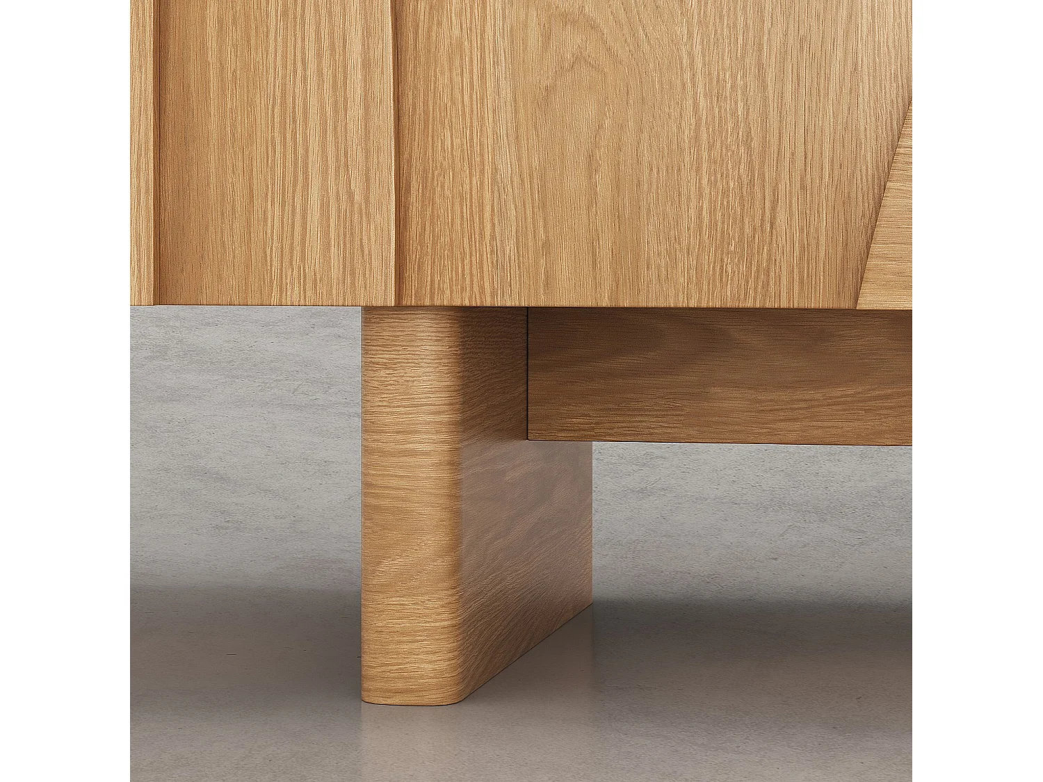 Buffet bas 3 portes en chêne - Naturel - Design by Hélèna Pille