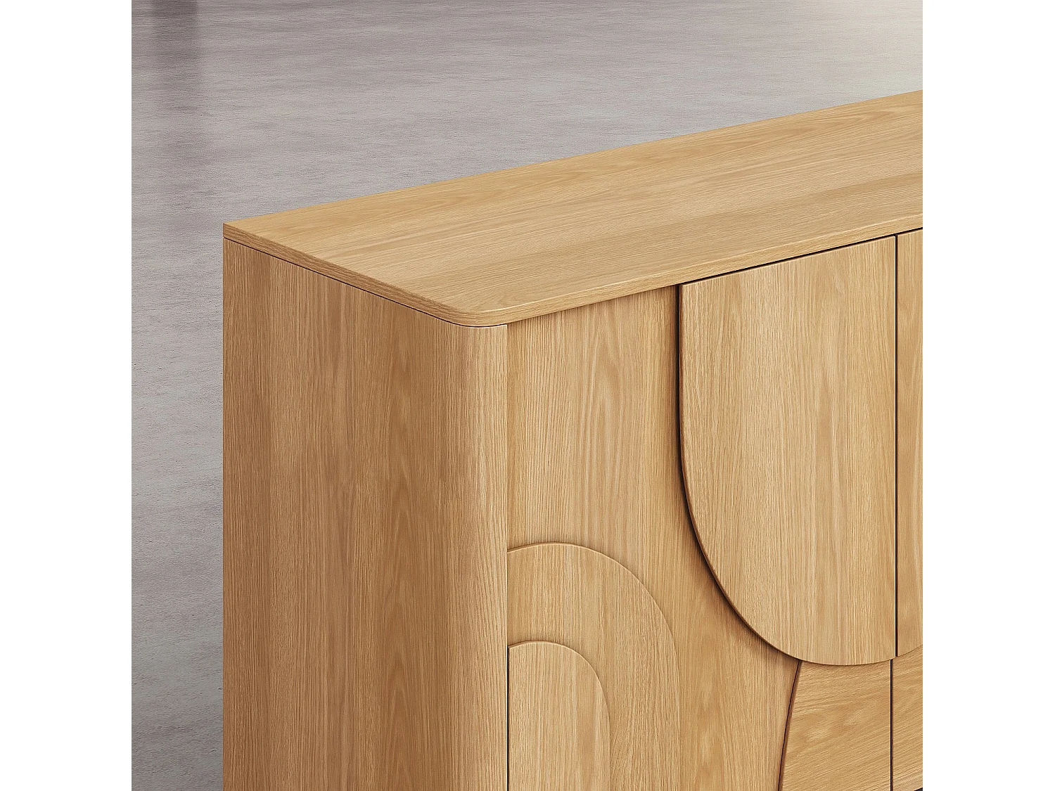 Habitat - Buffet bas 2 portes en chêne - Naturel - Design by Hélèna Pille - Milord