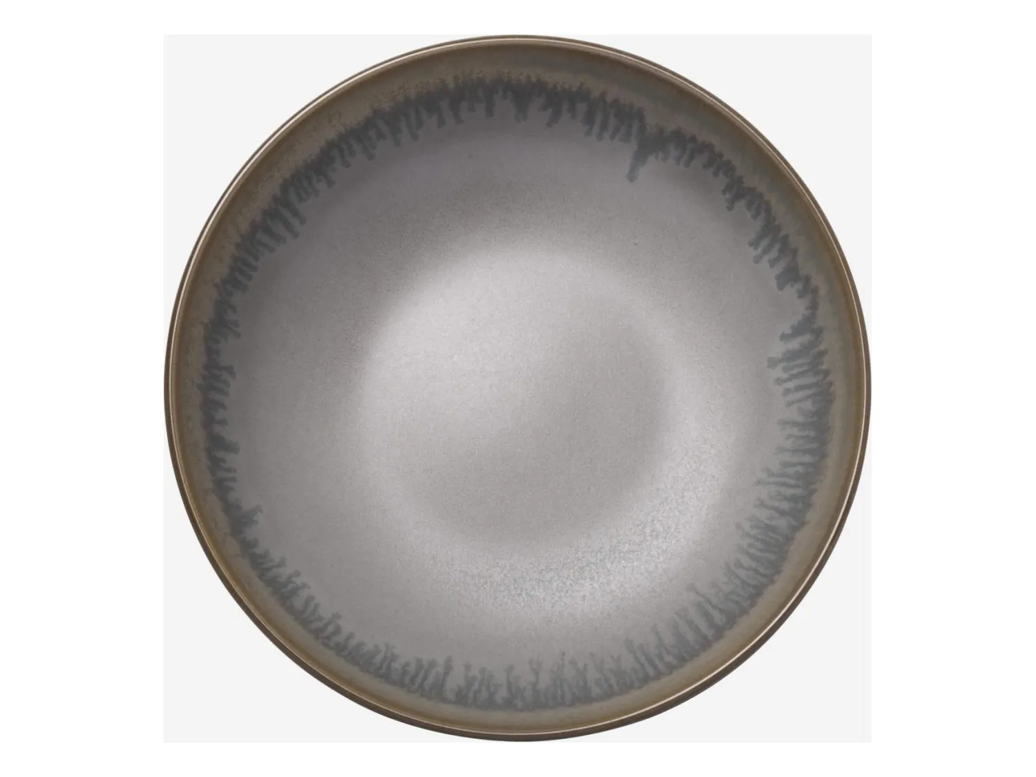 Habitat - Lot de 4 bols en grès - 17,5 cm - Bleu et marron - Asta