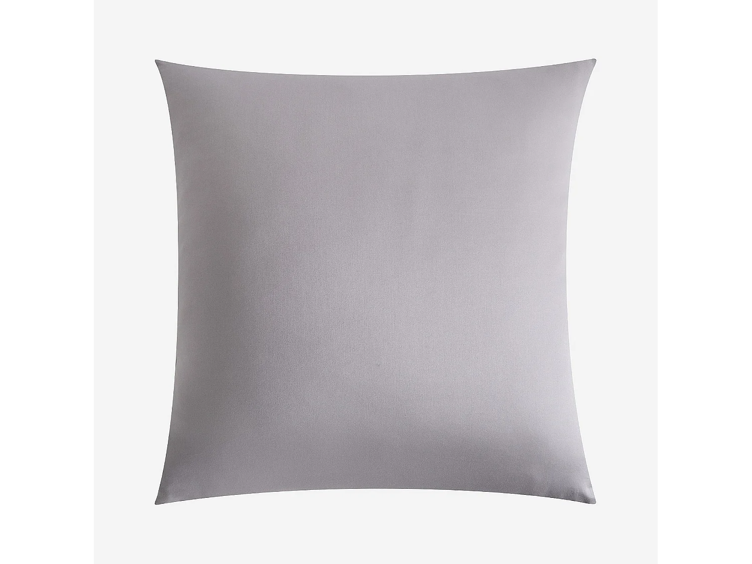 Taie d'oreiller en satin de coton - 65 x 65 cm - Gris argenté