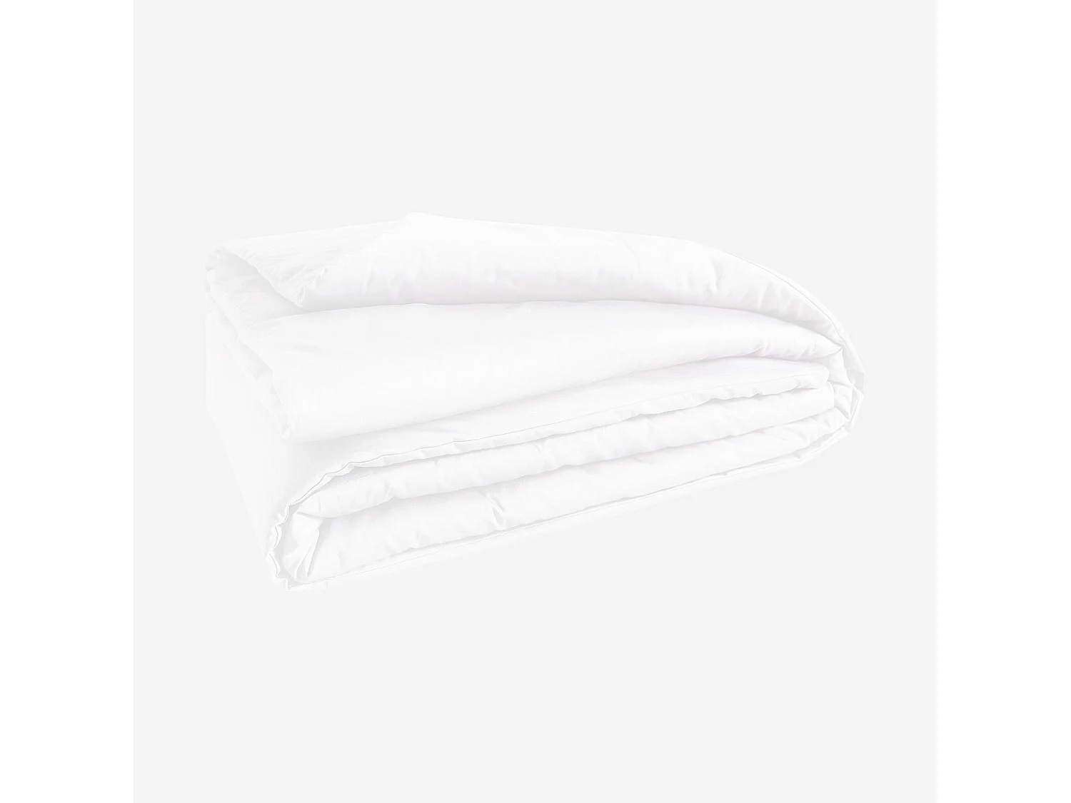 Housse de couette en satin de coton - 260 x 240 cm - Blanc