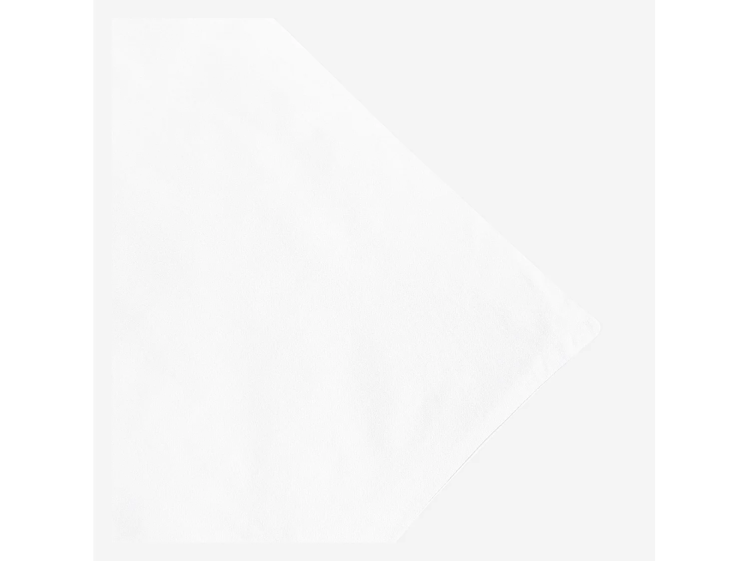 Housse de couette en satin de coton - 260 x 240 cm - Blanc