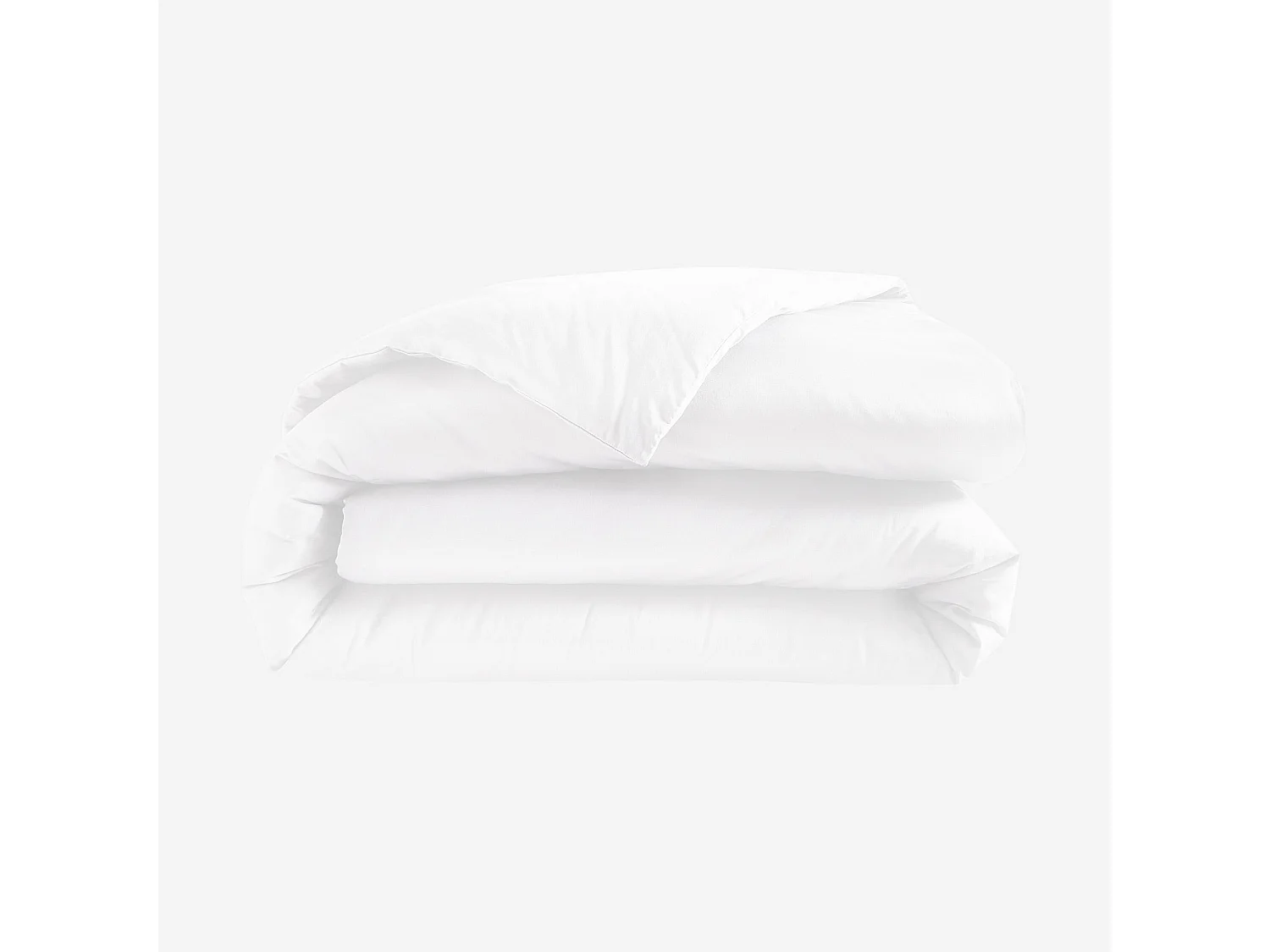 Housse de couette en satin de coton - 260 x 240 cm - Blanc
