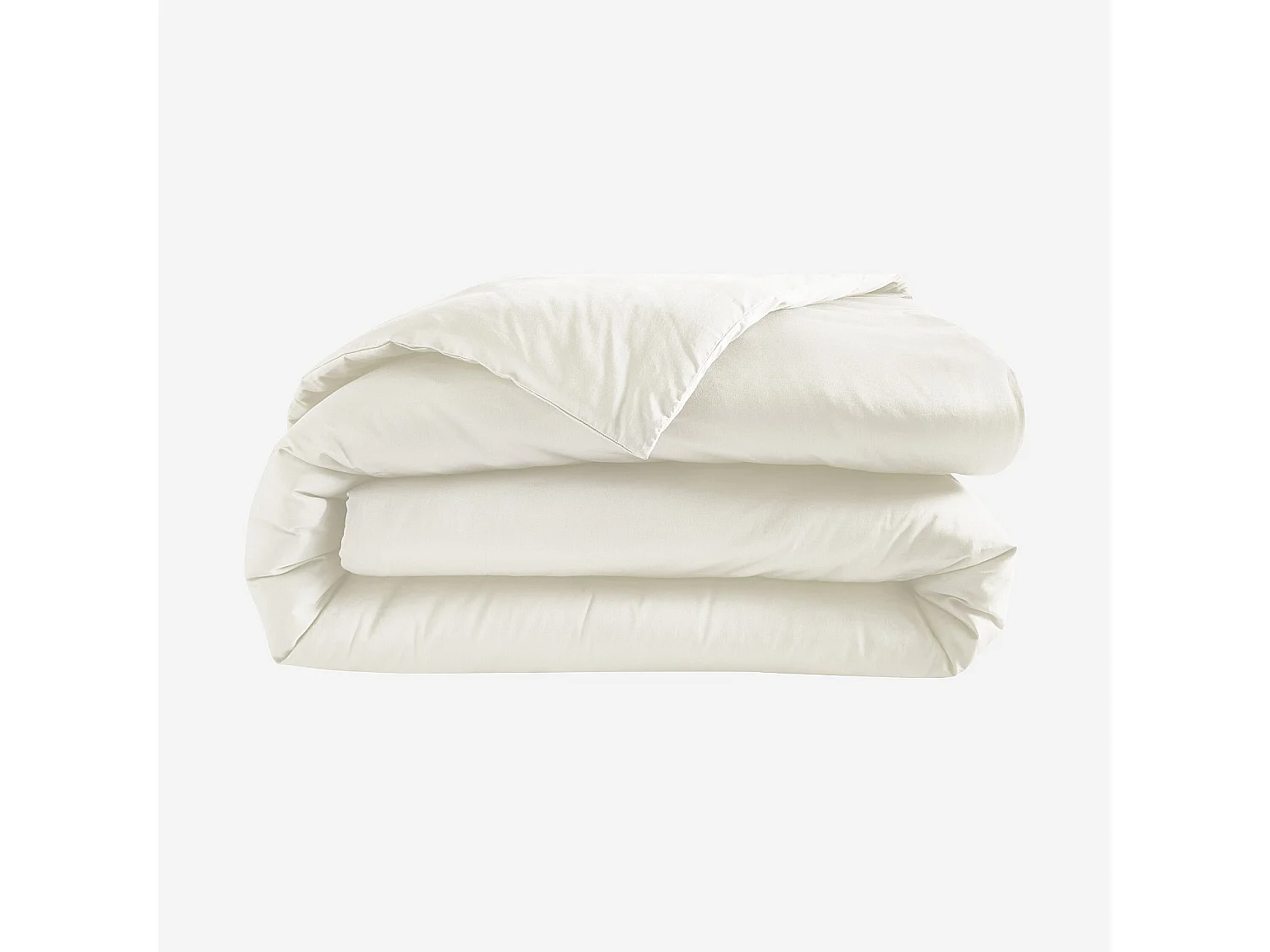 Habitat - Housse de couette en satin de coton - 240 x 220 cm - Sable - Alexane