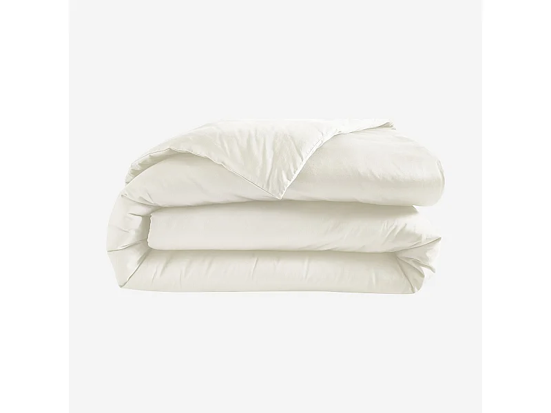 Habitat - Housse de couette en satin de coton - 240 x 220 cm - Sable - Alexane