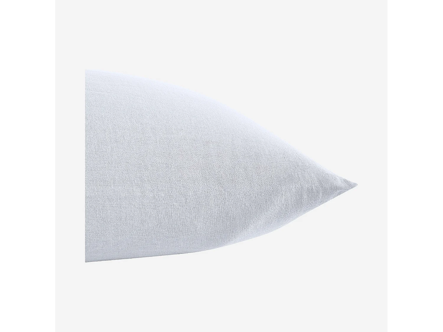 Taie d'oreiller en lin - 65 x 65 cm - Blanc