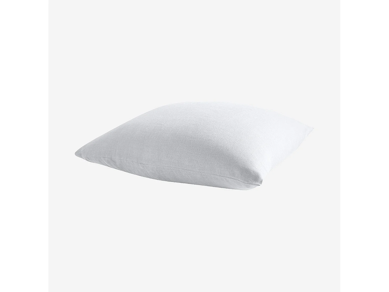 Taie d'oreiller en lin - 65 x 65 cm - Blanc