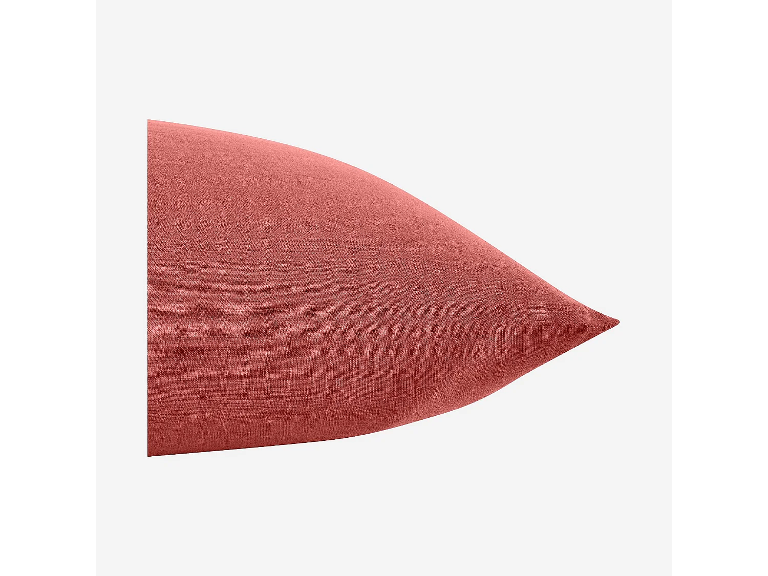 Taie d'oreiller en lin - 65 x 65 cm - Terracotta