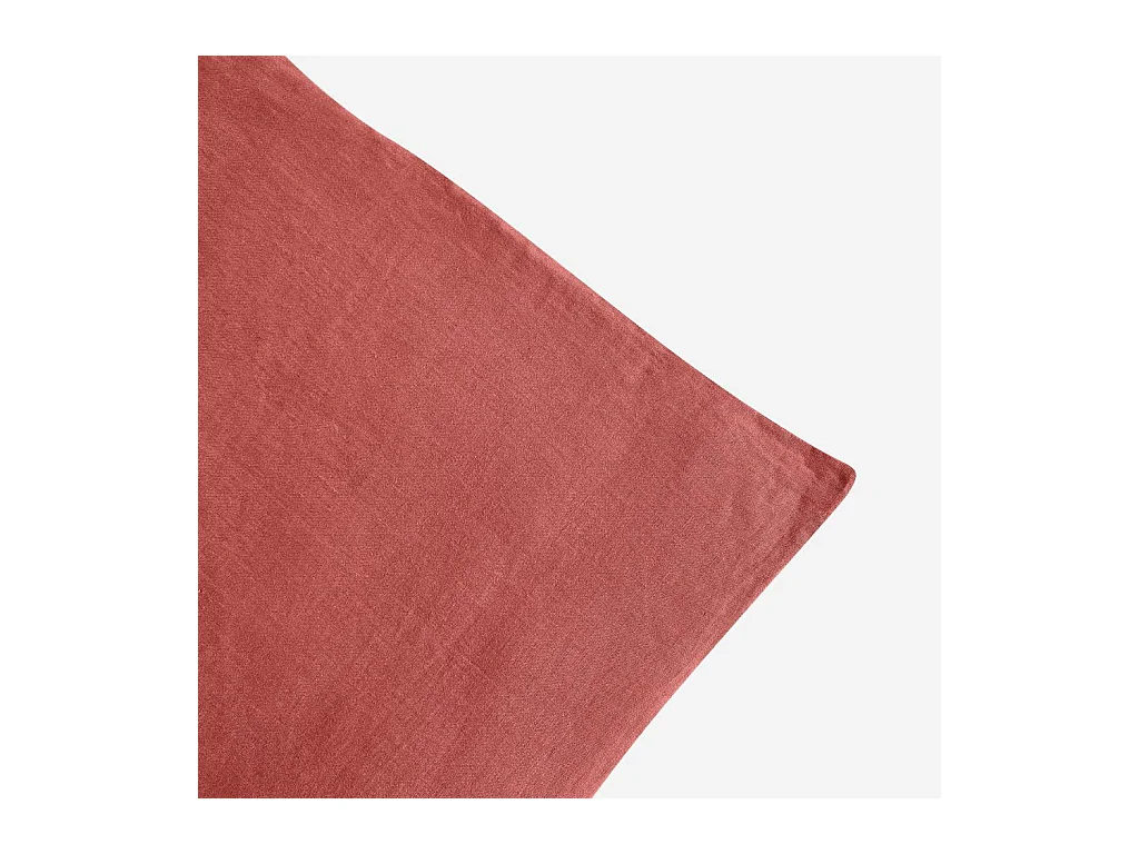 Habitat - Housse de couette en lin - 240 x 220 cm - Terracotta - Brunelle