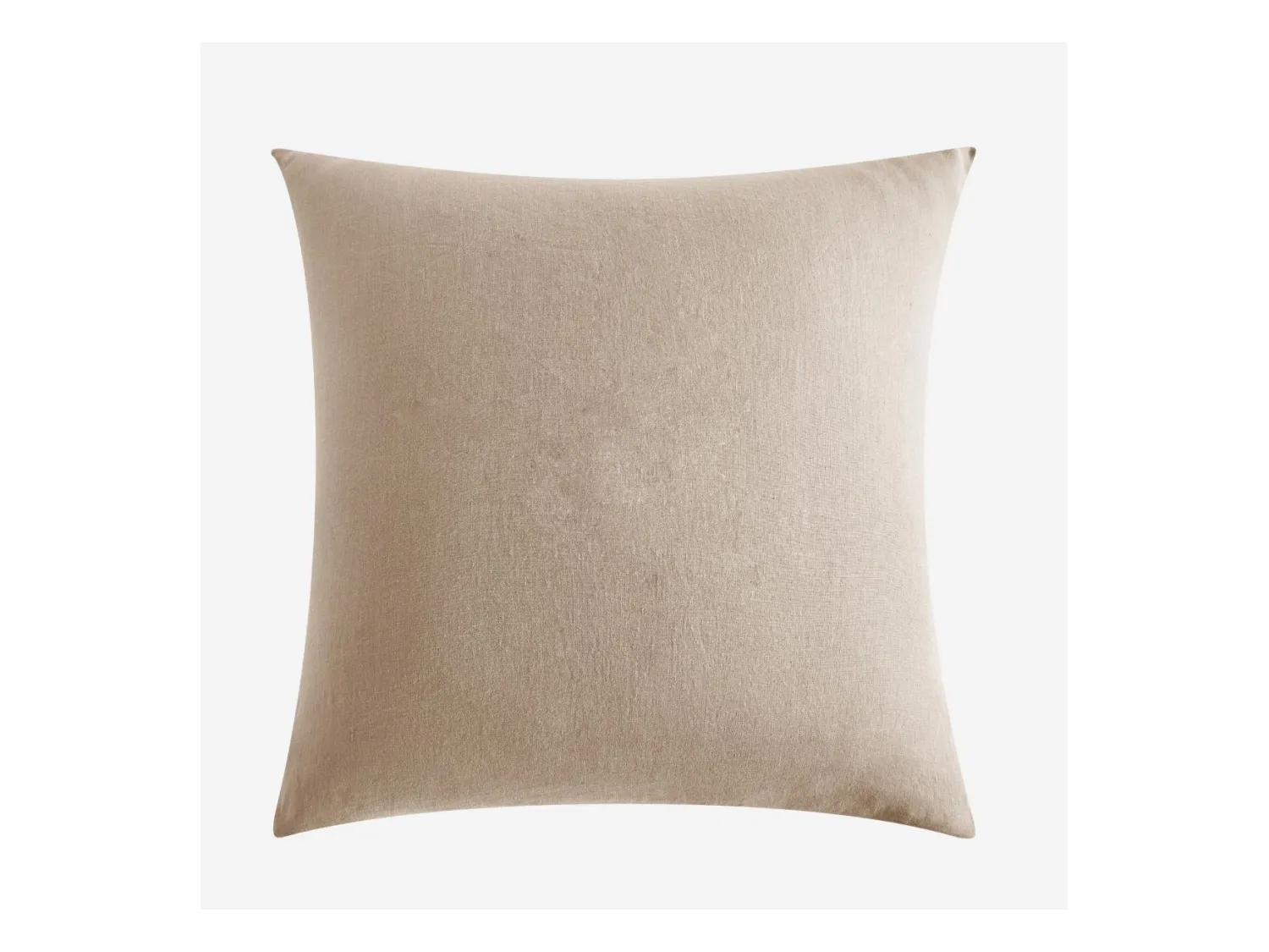 Habitat - Taie d'oreiller en lin - 65 x 65cm - Naturel - Brunelle
