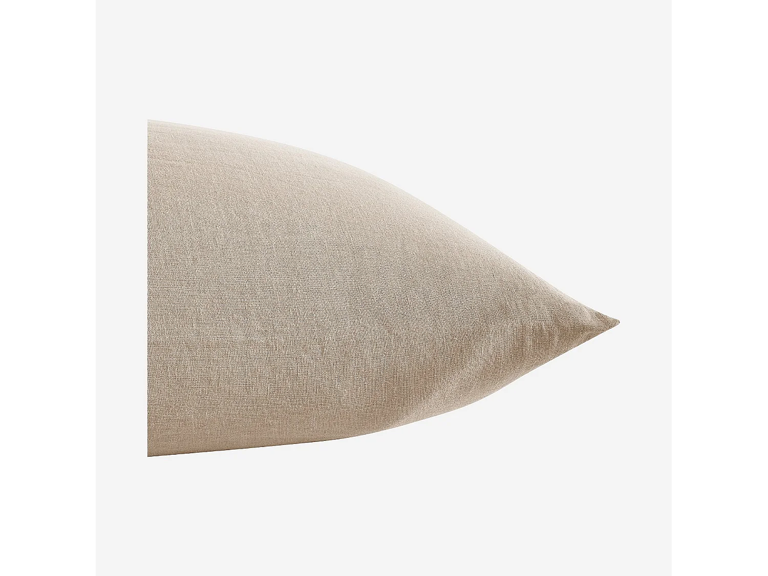 Taie d'oreiller en lin - 65 x 65cm - Naturel