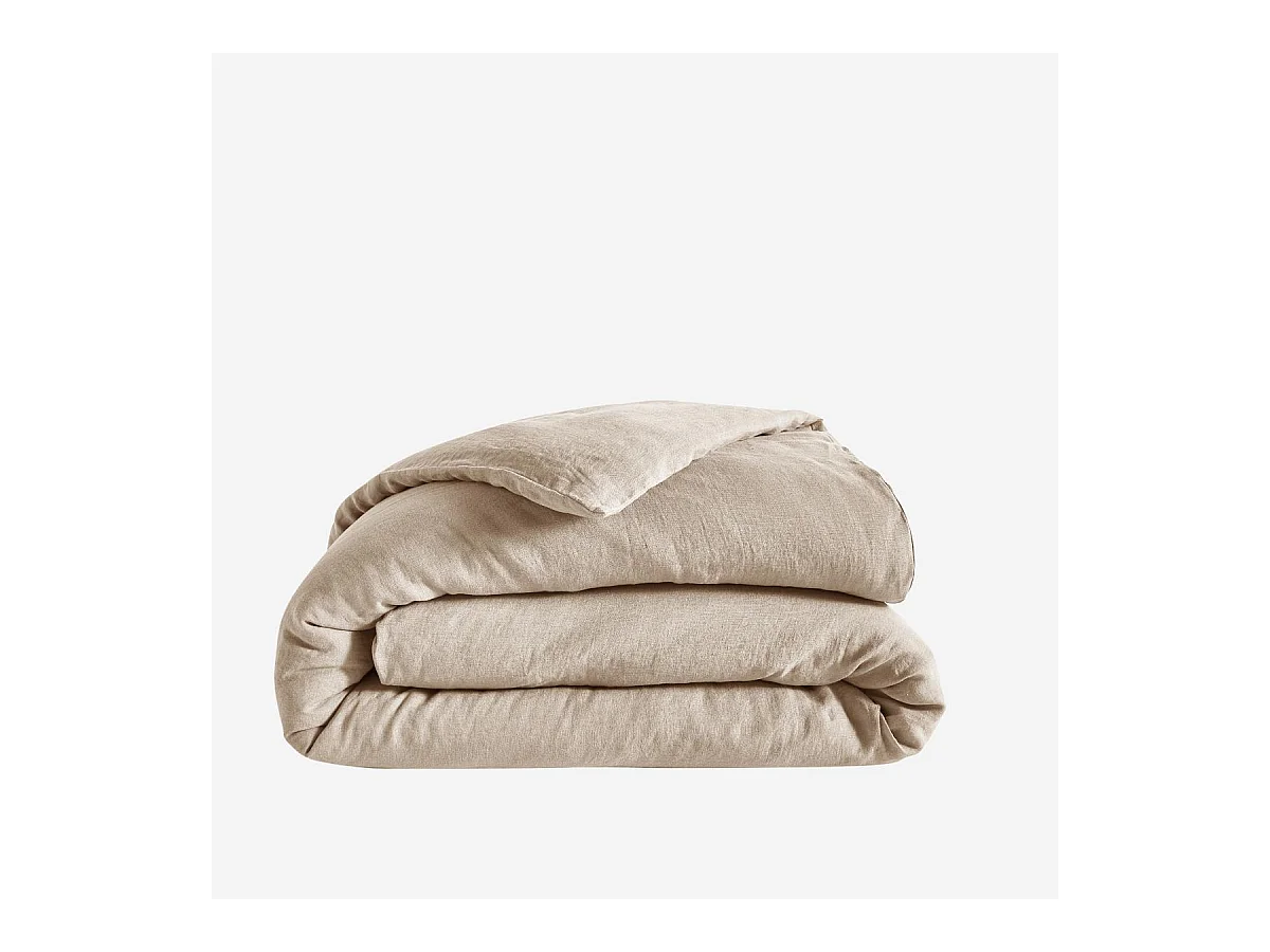 Habitat - Housse de couette en lin - 260 x 240 cm - Naturel - Brunelle