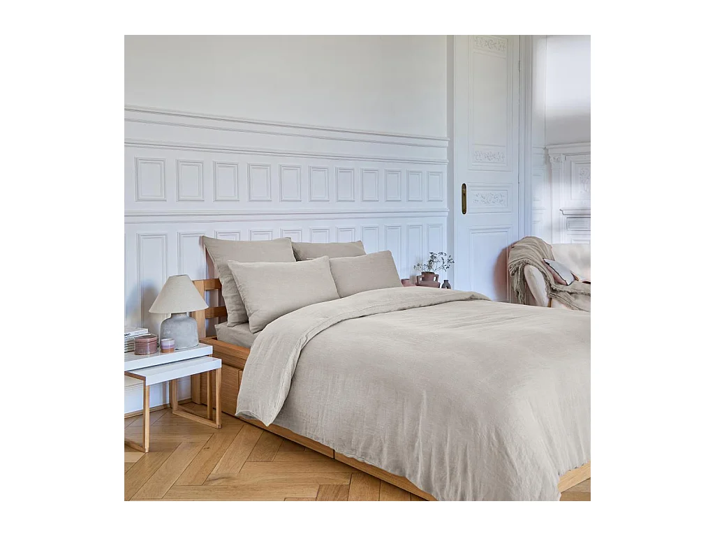 Habitat - Housse de couette en lin - 240 x 220 cm - Naturel - Brunelle