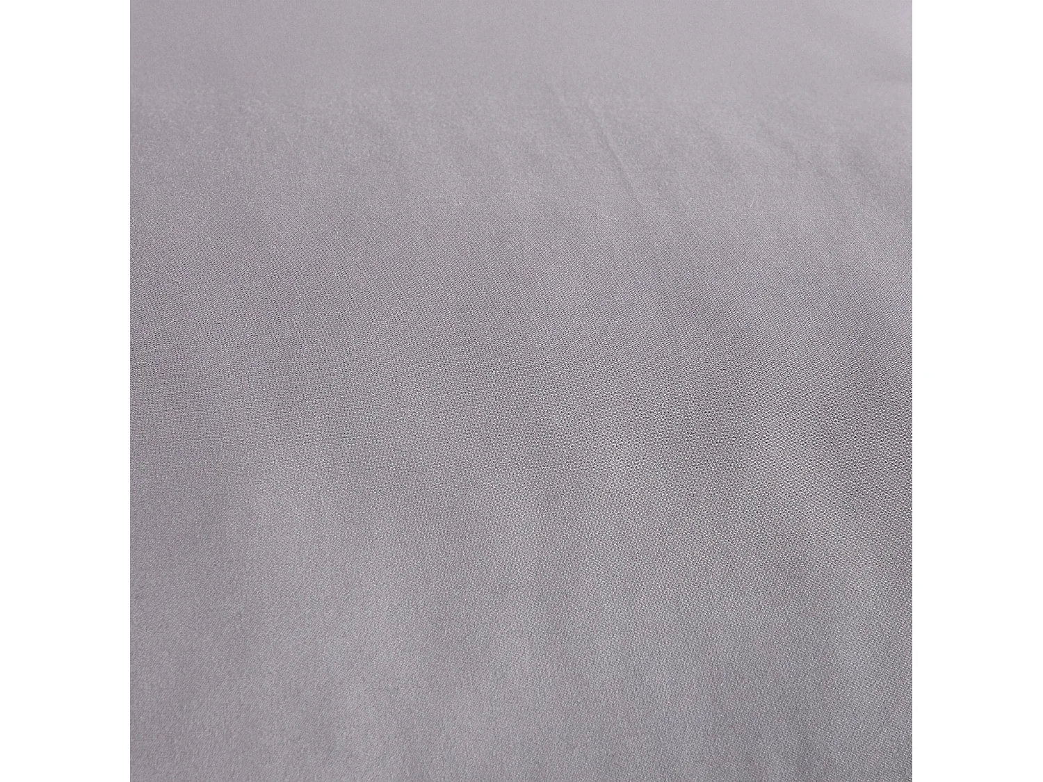 Housse de couette en satin de coton - 240 x 220 cm - Gris argenté