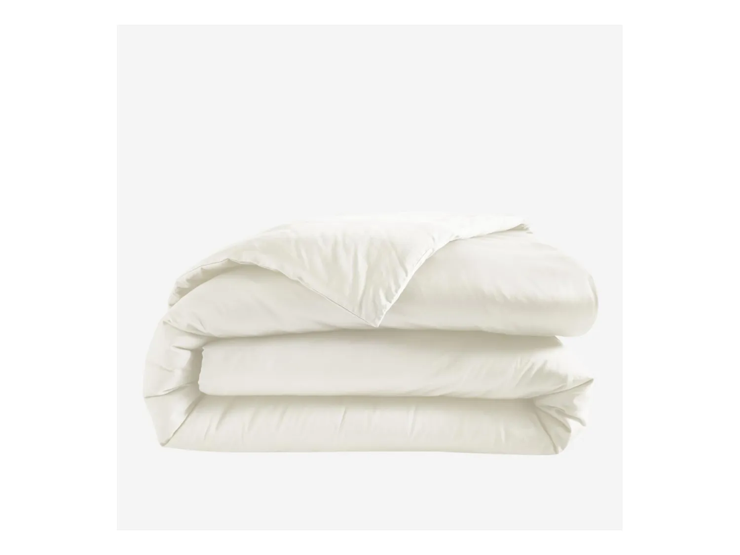 Habitat - Housse de couette en satin de coton -  260 x 240 cm - Sable - Alexane
