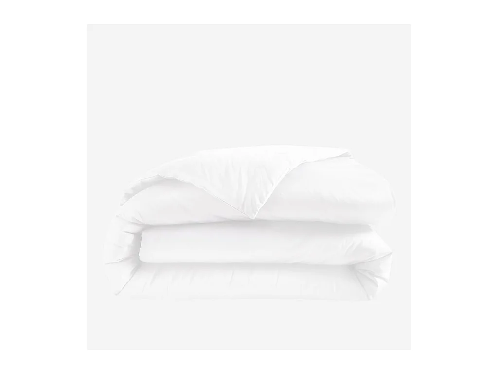 Habitat - Housse de couette en satin de coton - 240 x 220 cm - Blanc - Alexane