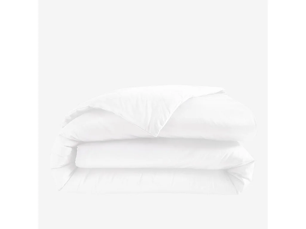 Habitat - Housse de couette en satin de coton - 240 x 220 cm - Blanc - Alexane