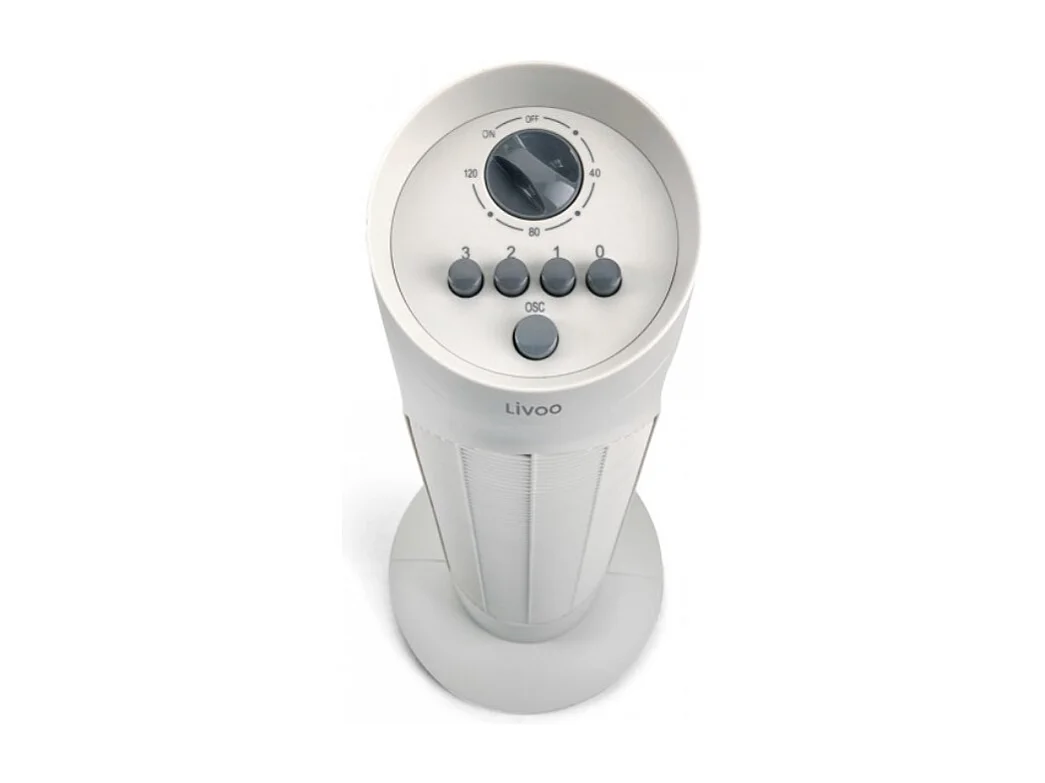 Livoo Ventilateur colonne 50w 3 vitesses blanc - DOM509C