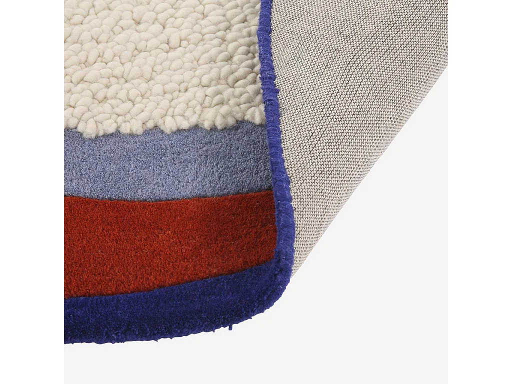 Habitat - Tapis rond tufté en laine - 250 cm - Écru  - Design by Floriane Jacques - Constant