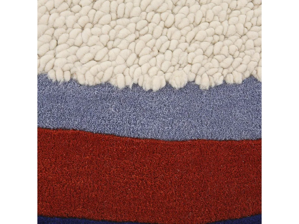 Habitat - Tapis rond tufté en laine - 250 cm - Écru  - Design by Floriane Jacques - Constant