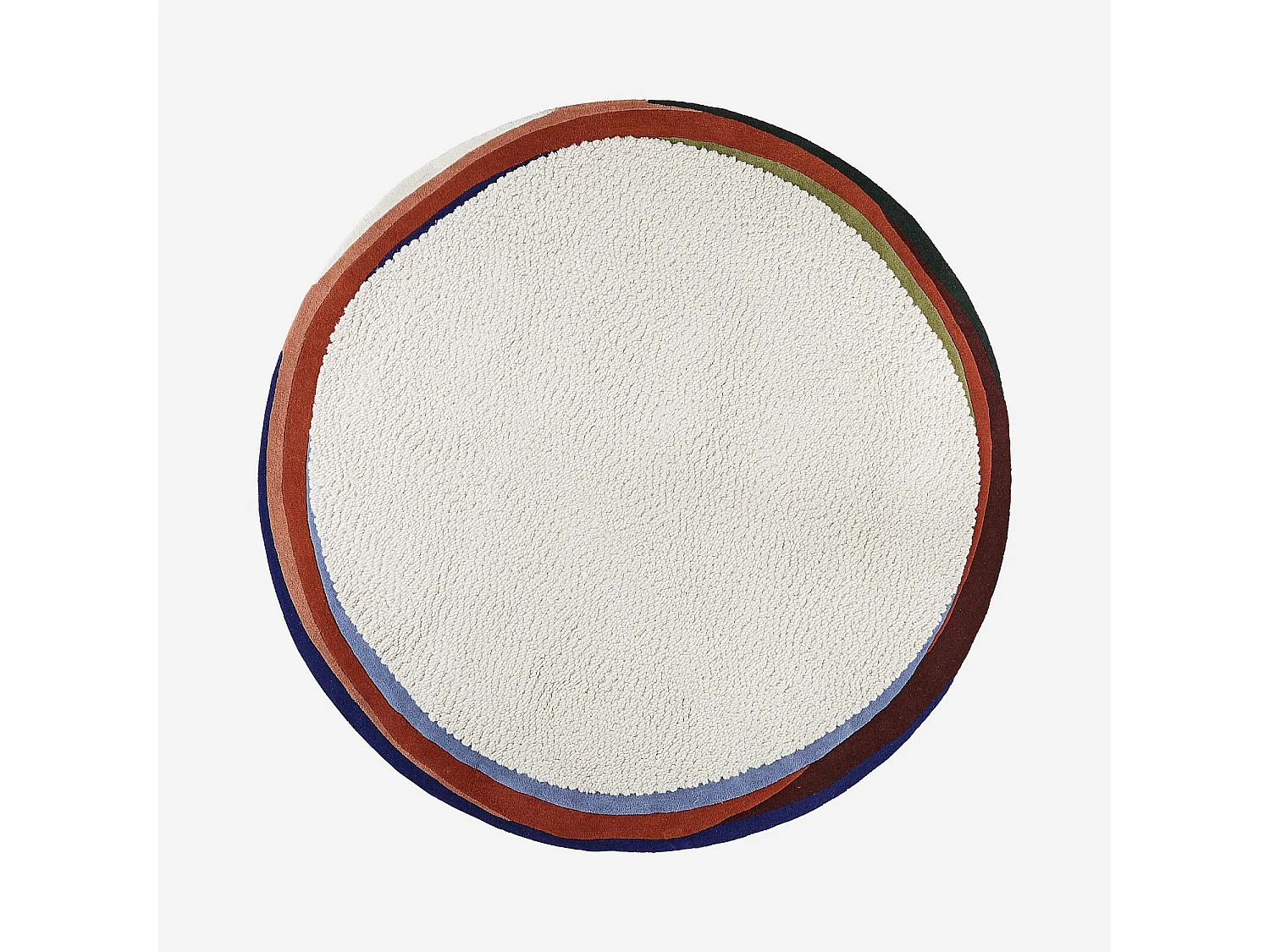 Habitat - Tapis rond tufté en laine - 250 cm - Écru  - Design by Floriane Jacques - Constant