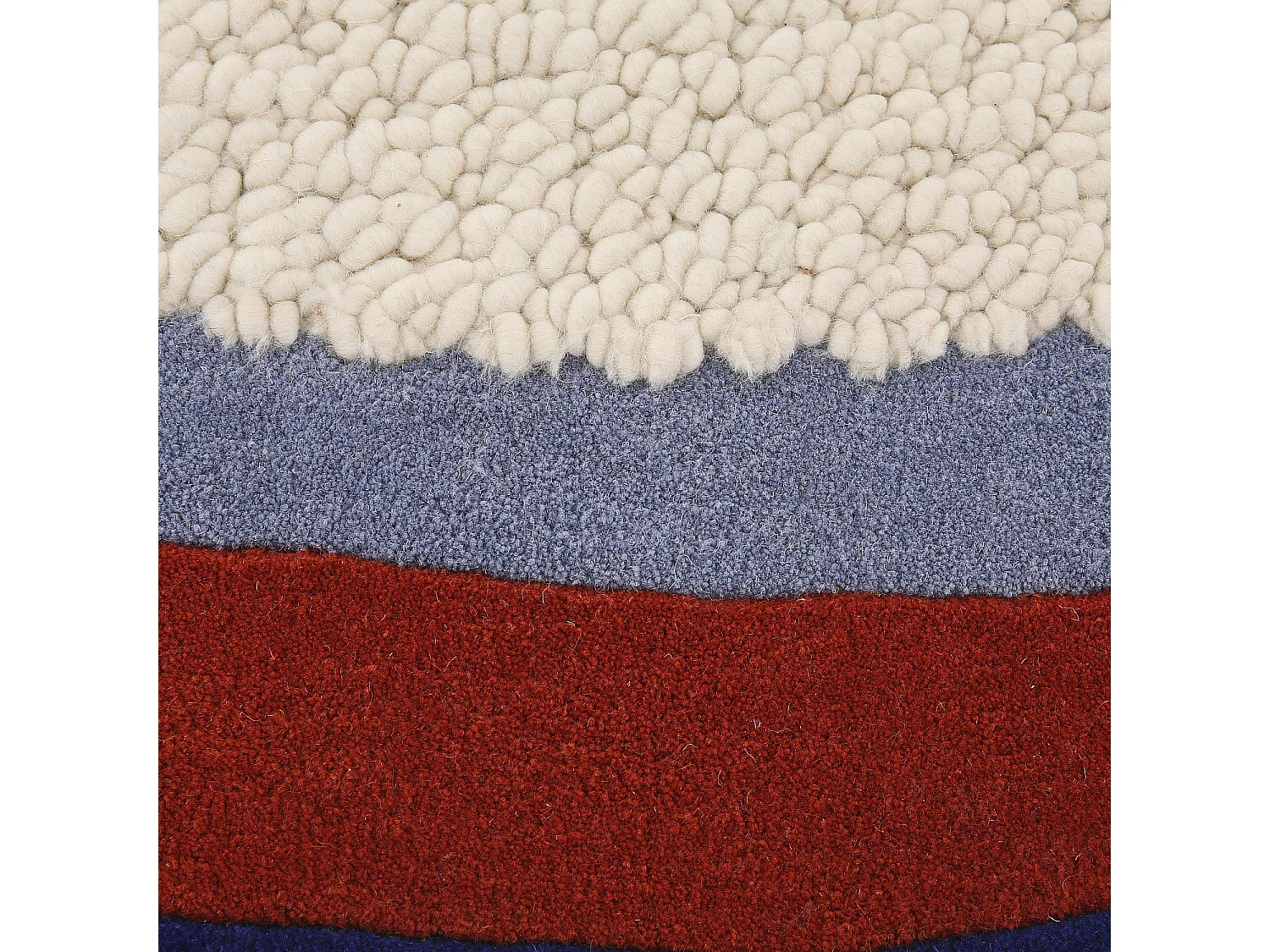 Habitat - Tapis rond tufté en laine - 250 cm - Écru  - Design by Floriane Jacques - Constant