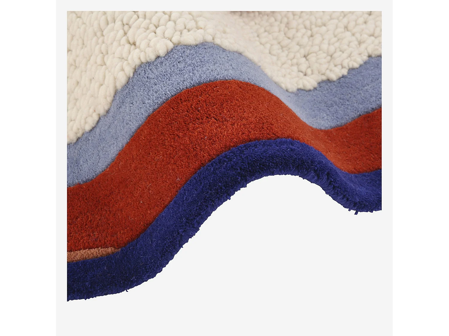 Habitat - Tapis rond tufté en laine - 250 cm - Écru  - Design by Floriane Jacques - Constant