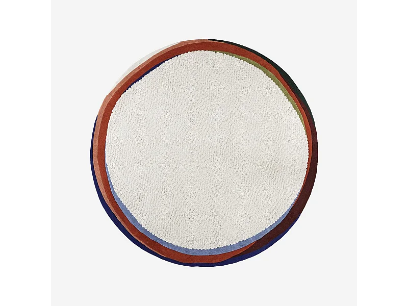 Habitat - Tapis rond tufté en laine - 250 cm - Écru  - Design by Floriane Jacques - Constant