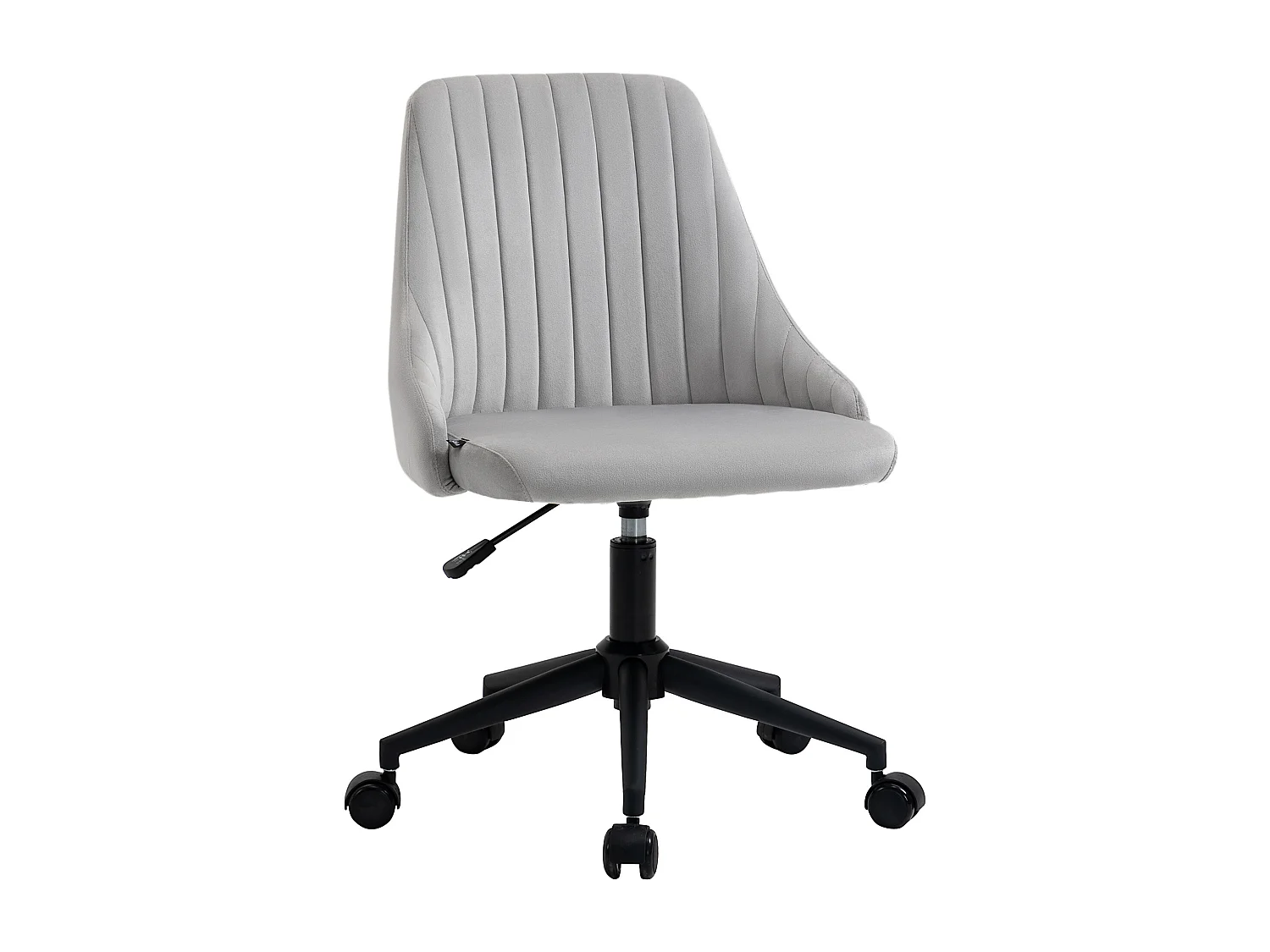 Sedia da ufficio girevole 360° in velluto altezza regolabile