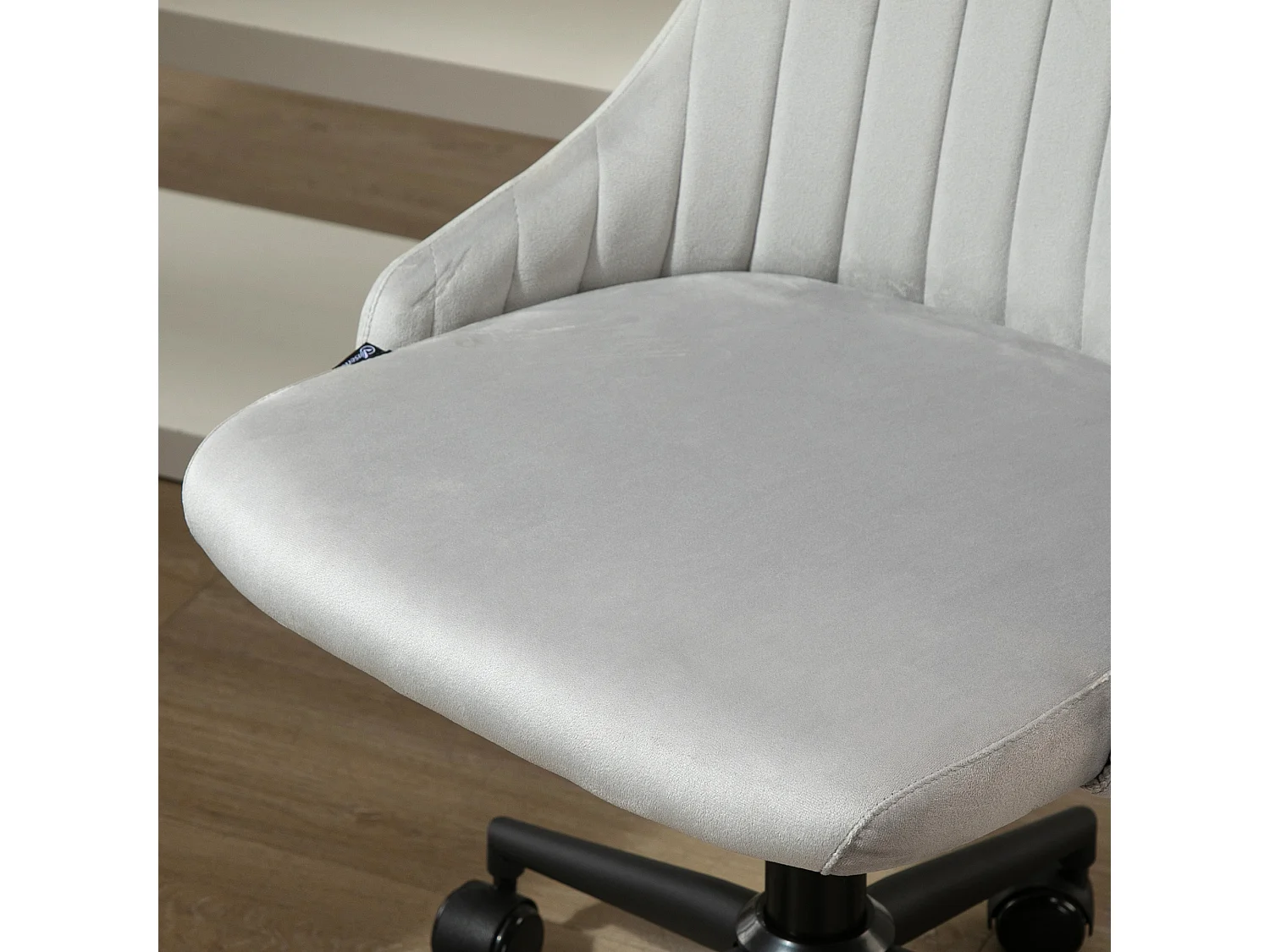 Sedia da ufficio girevole 360° in velluto altezza regolabile