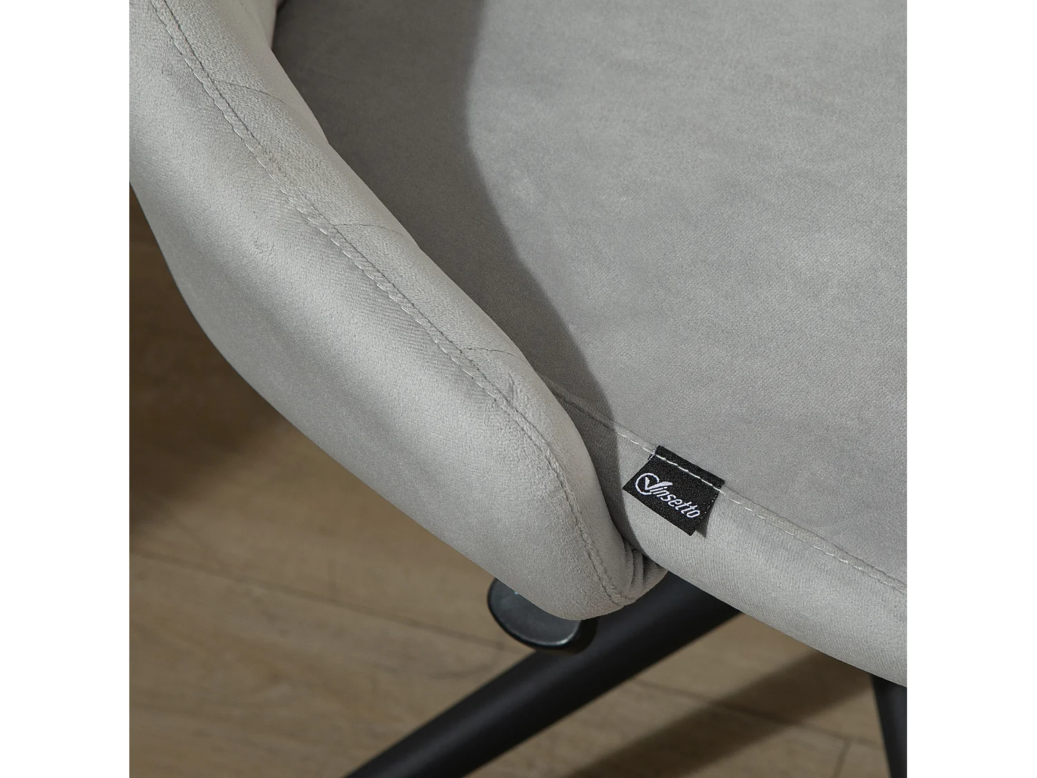 Sedia da ufficio girevole 360° in velluto altezza regolabile