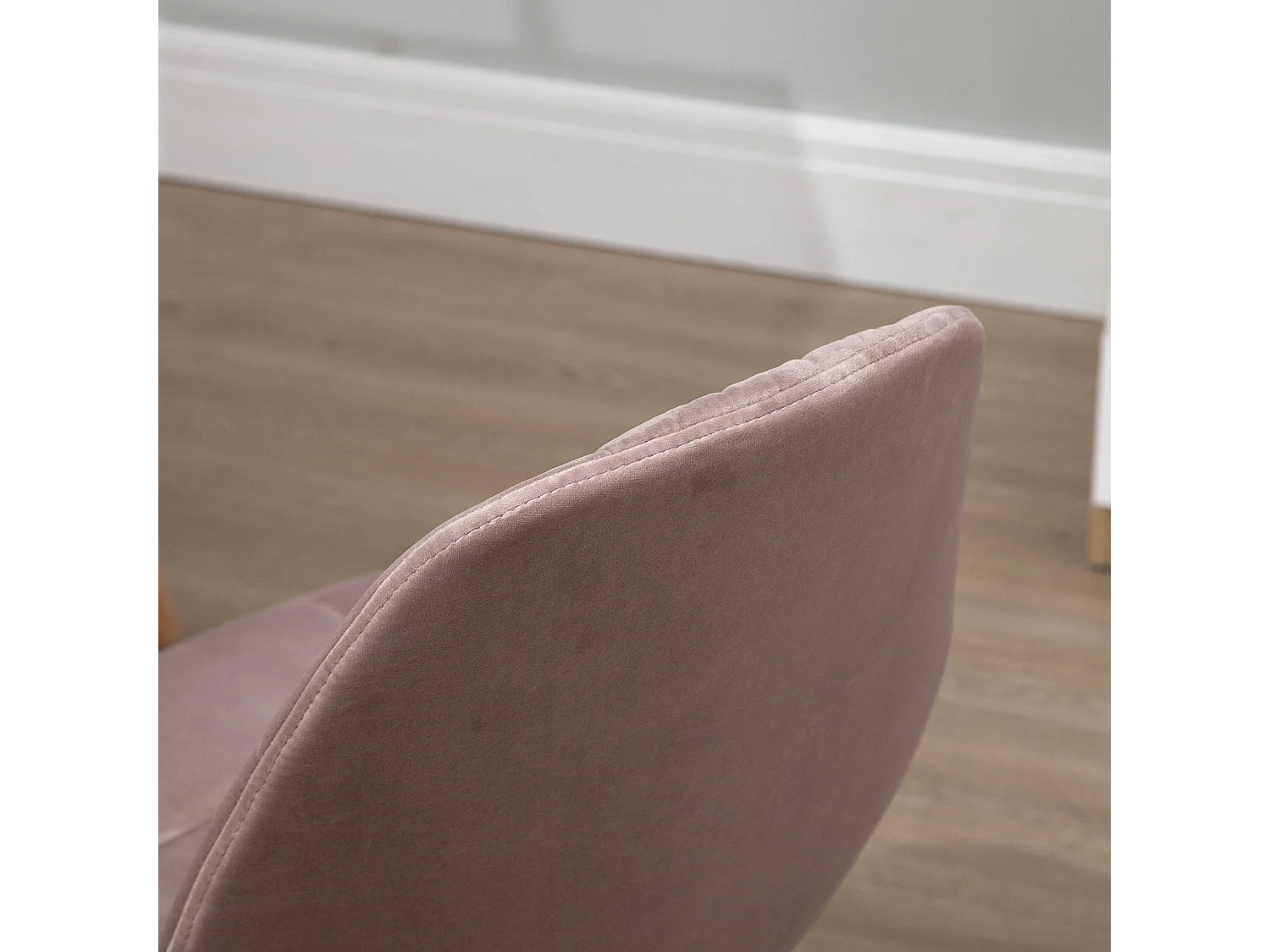 Sedia girevole per scrivania e ufficio in tessuto rosa