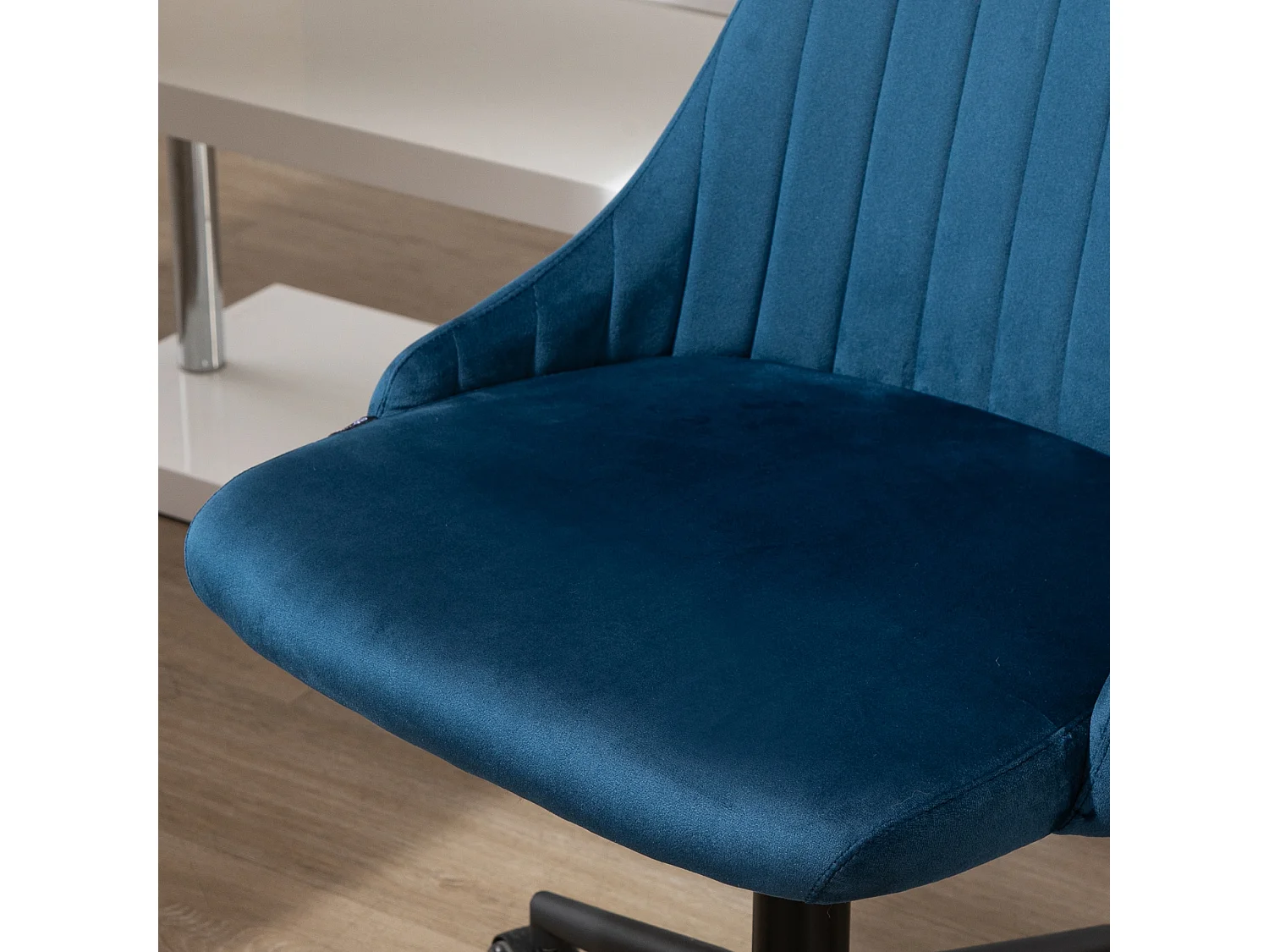 Sedia da ufficio girevole 360° in velluto altezza regolabile