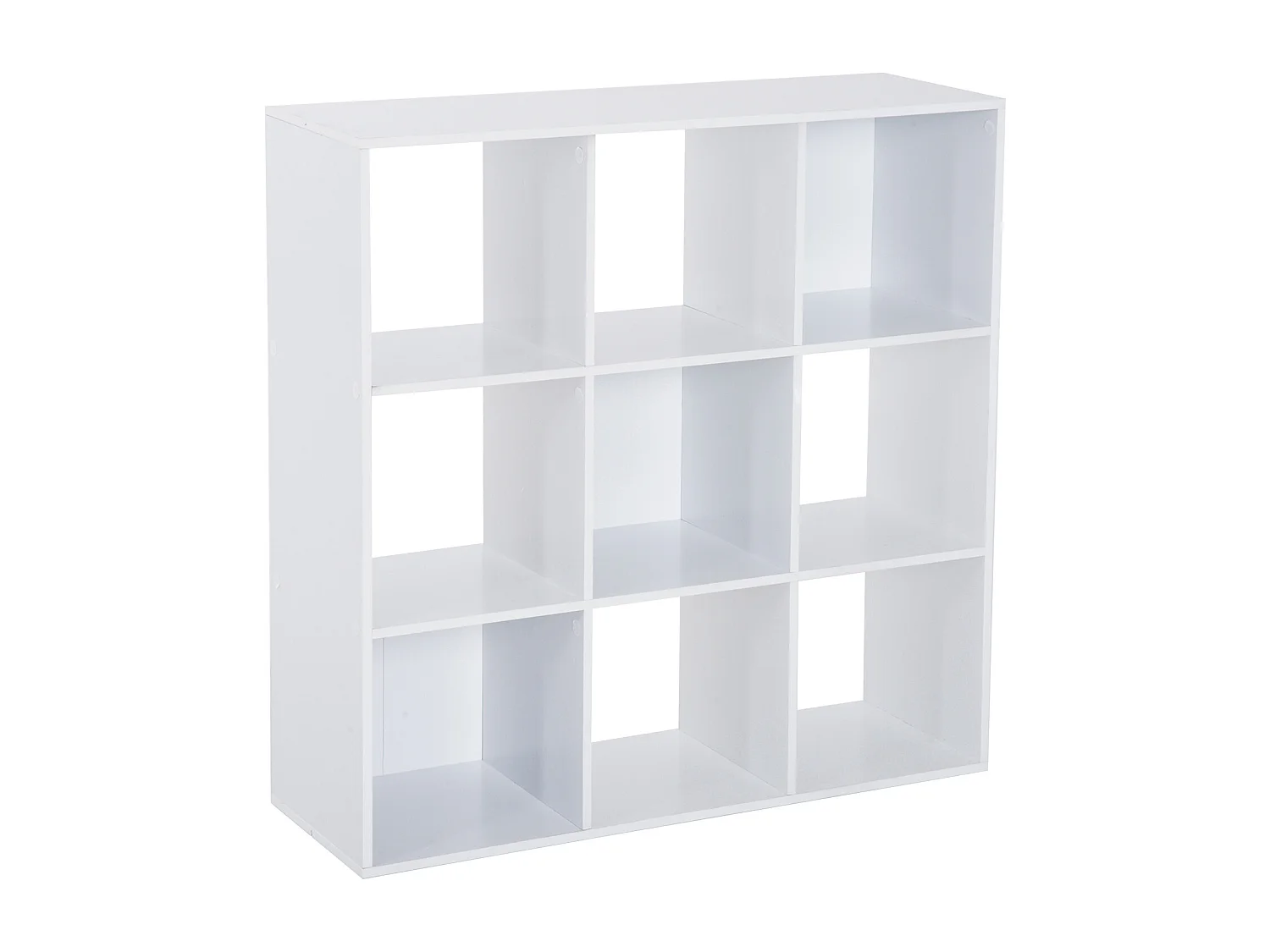 Mobile libreria moderna a 3 ripiani colore legno naturale e bianco