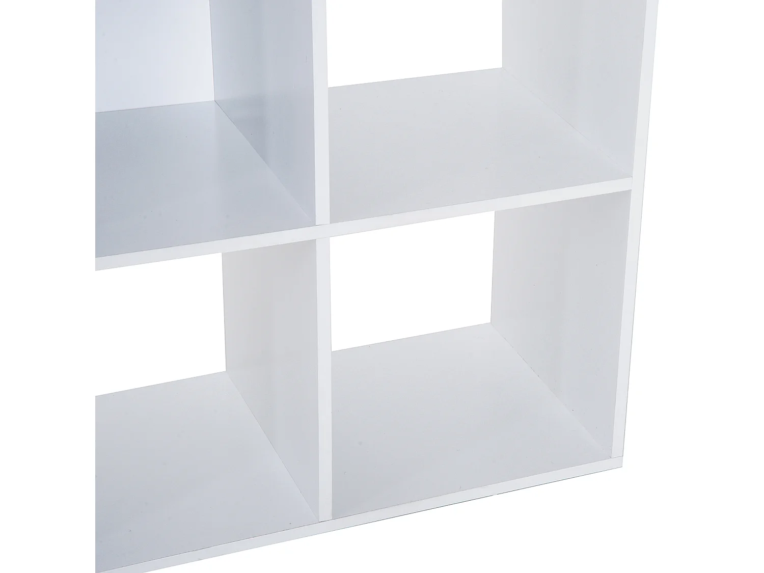 Mobile libreria moderna a 3 ripiani colore legno naturale e bianco