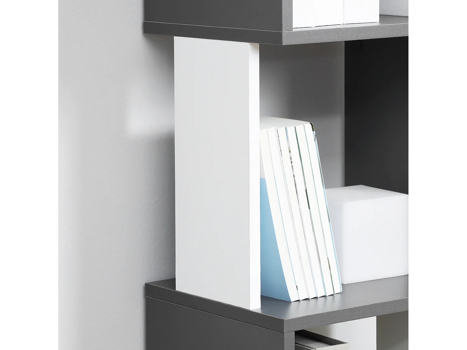 Libreria scaffale a 3 ripiani antiribaltamento in legno