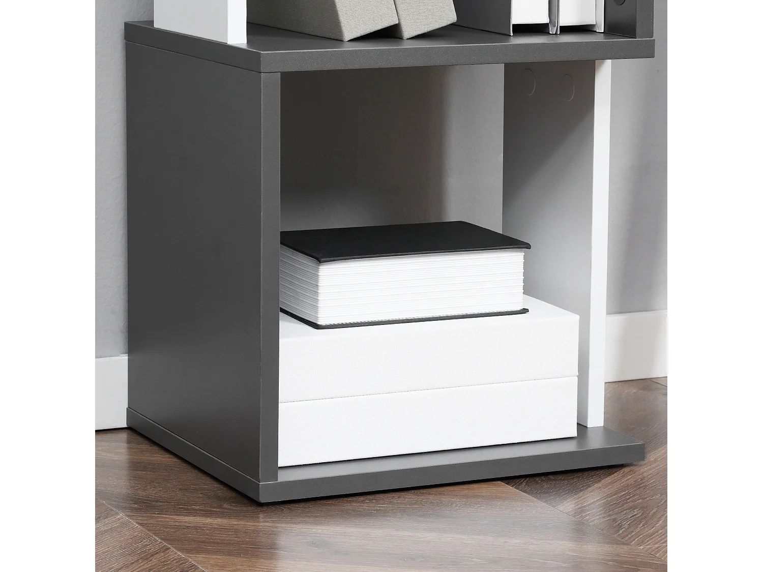 Libreria scaffale a 3 ripiani antiribaltamento in legno