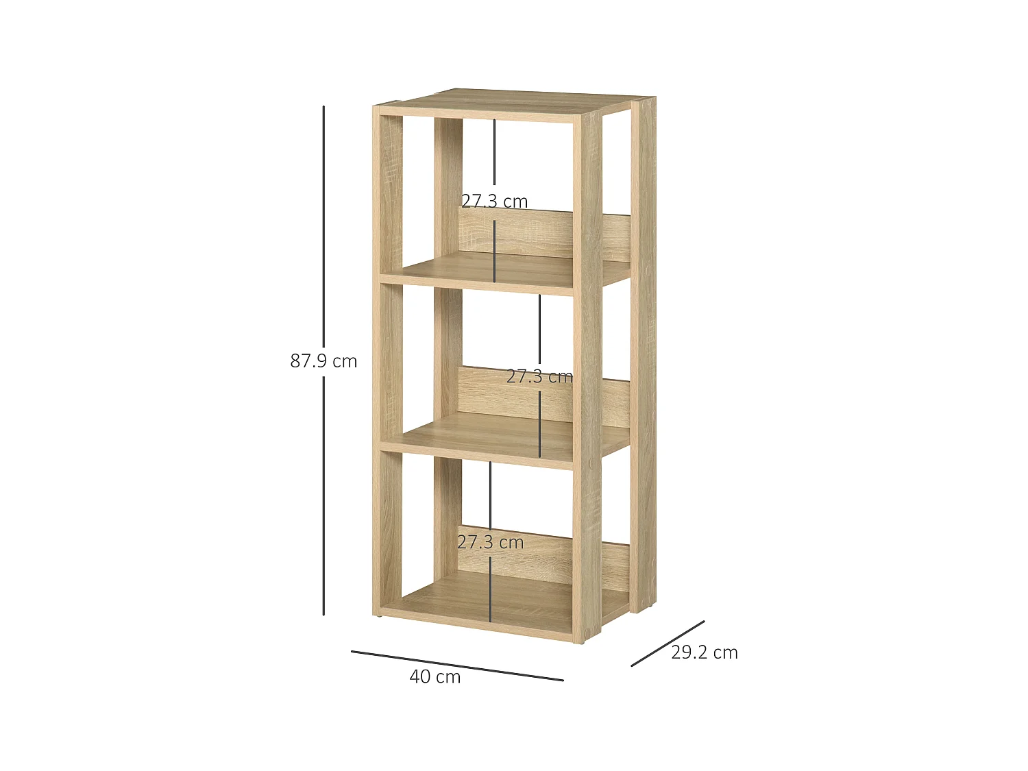 Libreria di design bianco