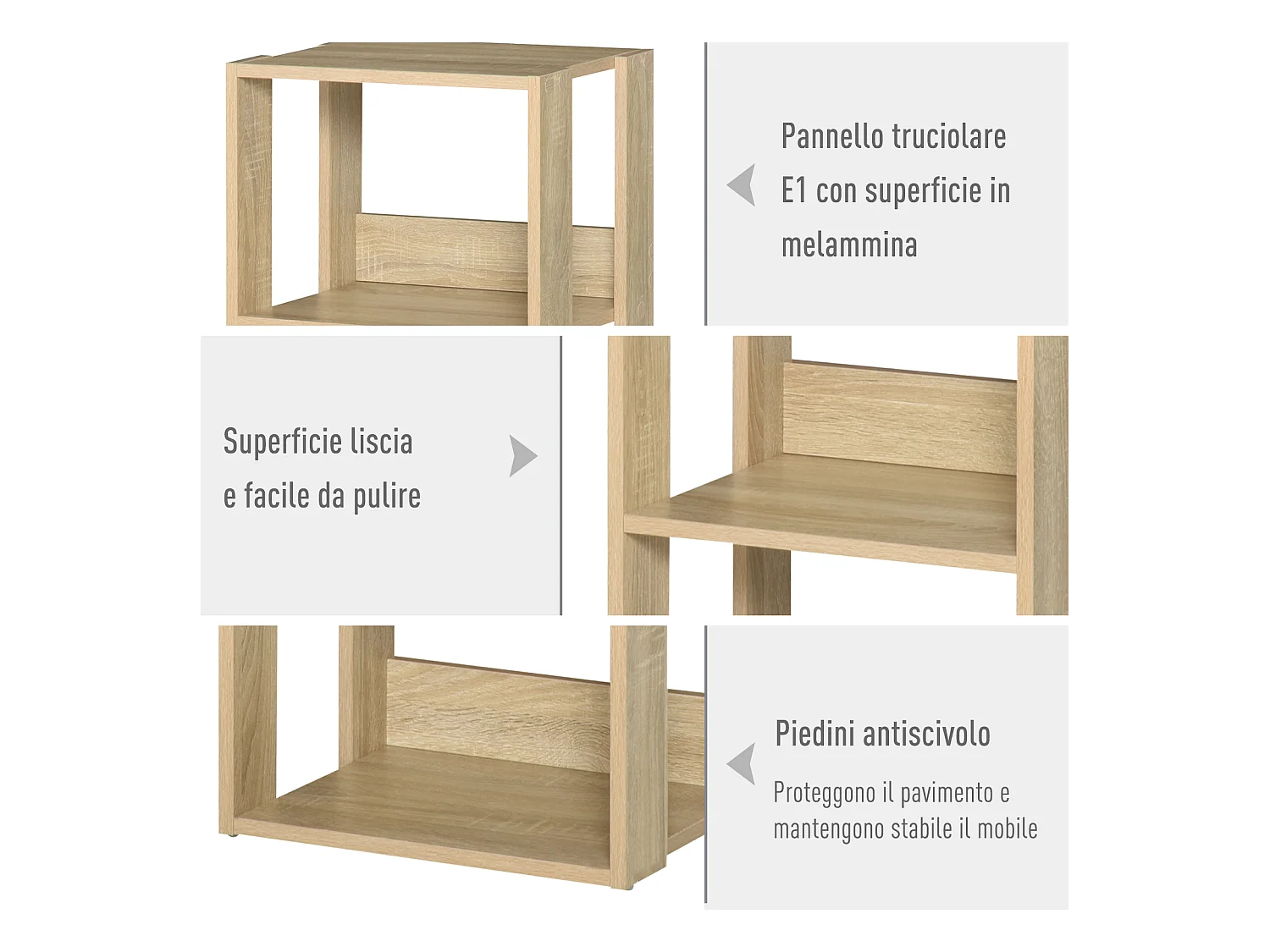 Libreria di design bianco