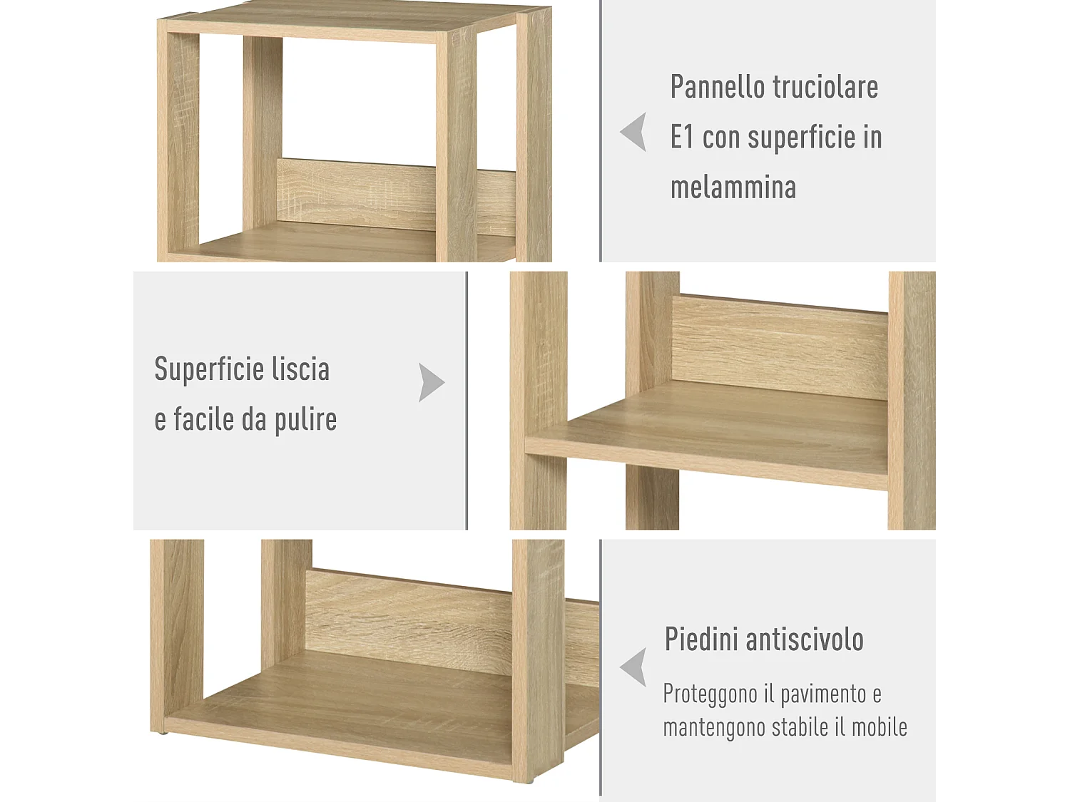 Libreria di design bianco