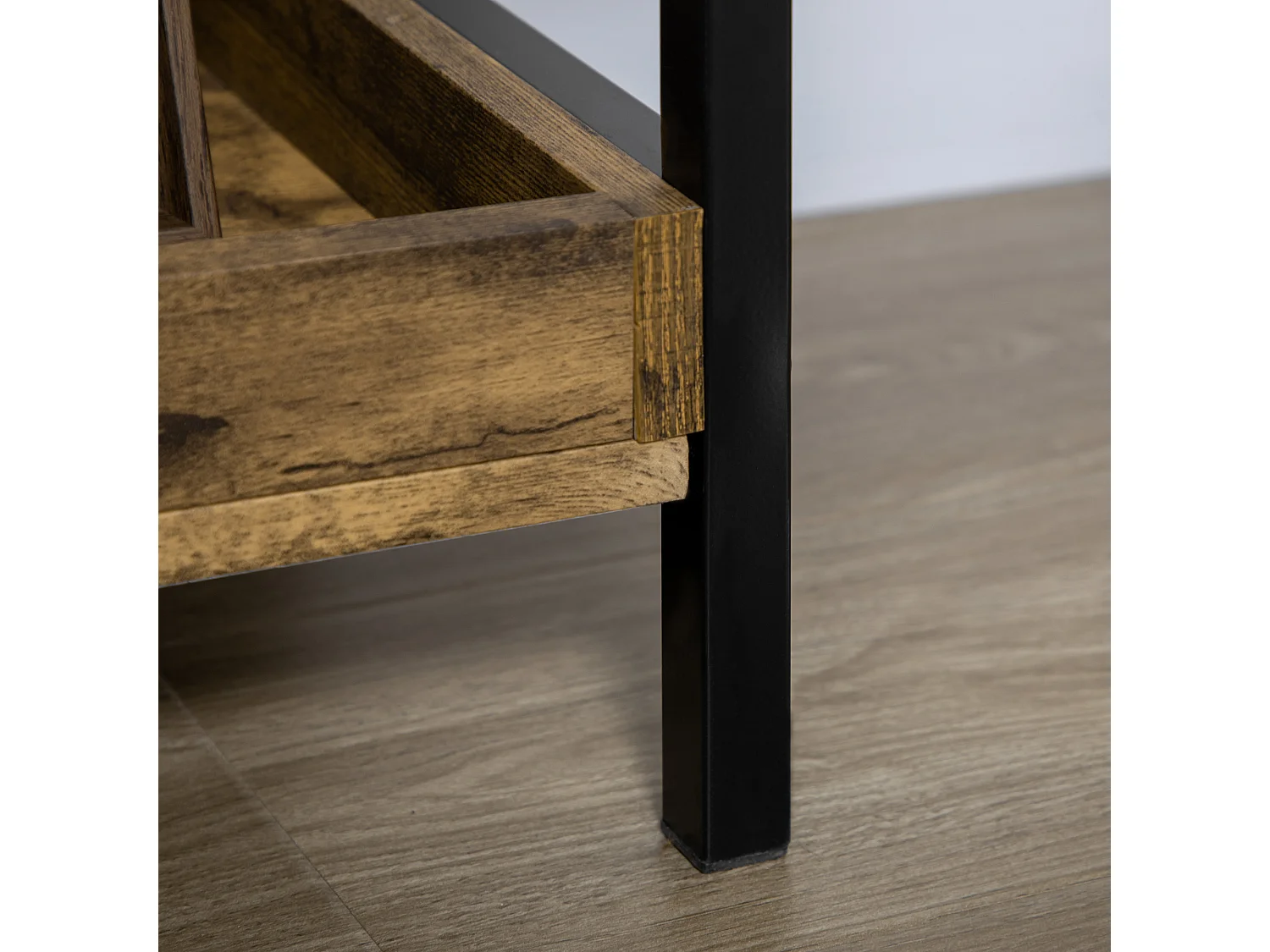 Mobile libreria a 5 ripiani in truciolato color legno 60x24x184.5 cm